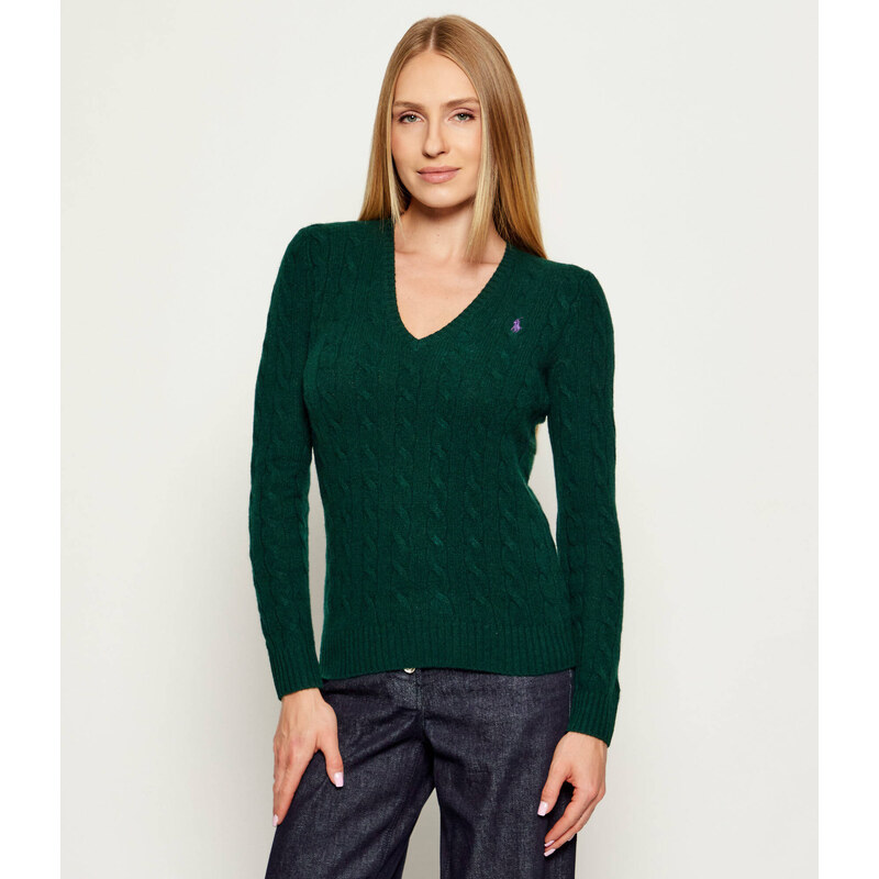 POLO RALPH LAUREN Vlněný svetr KIMBERLY | Slim Fit | s příměsí