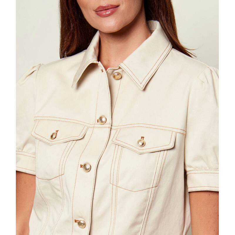 GUESS Džínová košile CORELINE | Cropped Fit