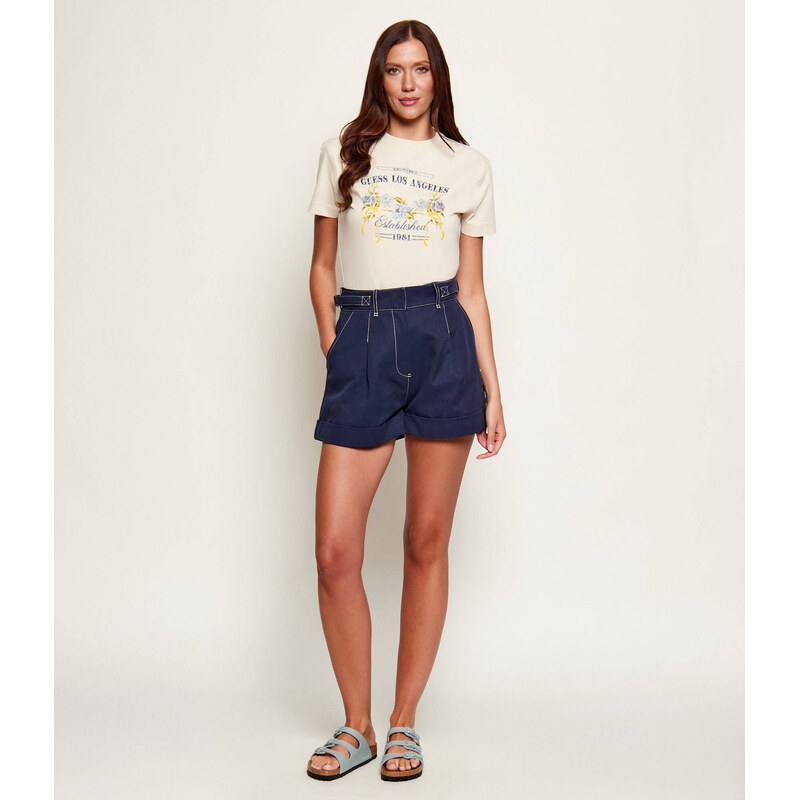 GUESS Tričko FLOWERS | regular fit