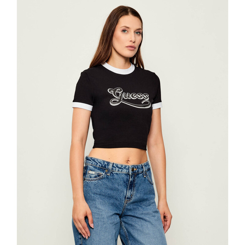 GUESS Tričko GLOSSY | Cropped Fit