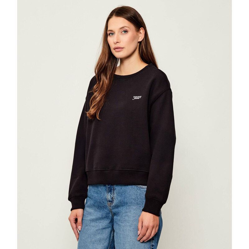 Tommy Jeans Mikina SILVER SCRIPT | Relaxed fit