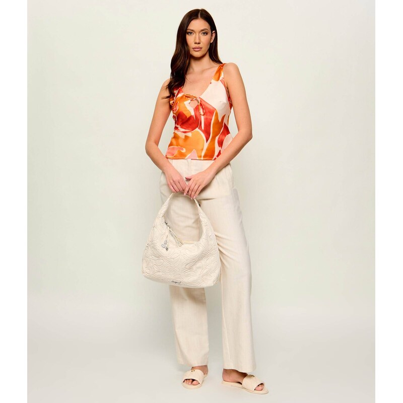 Desigual Hobo kabelka přidáním lnu