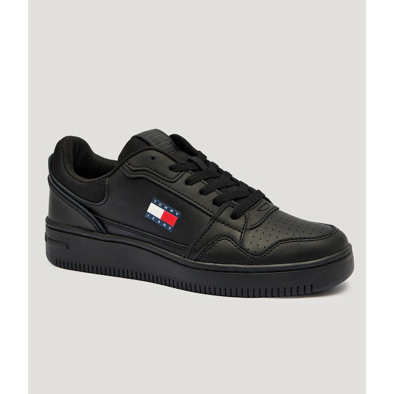 Tommy Jeans Kožené tenisky RETRO BASKET