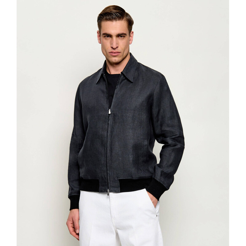 Gran Sasso Lněná bunda bomber | regular fit