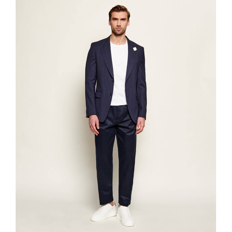 BOSS BLACK Vlněná sako H-Hutson-Peak-261 | Slim Fit