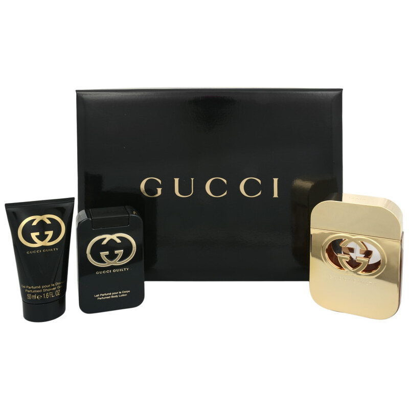 Gucci Guilty - EDT 75 ml + tělové mléko 100 ml + sprchový gel 50 ml