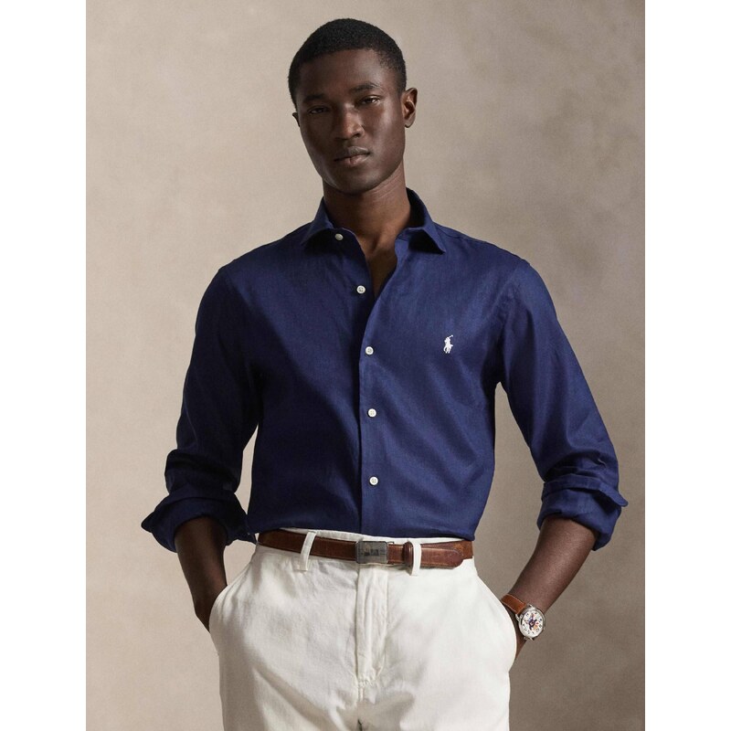 POLO RALPH LAUREN Lněná košile | Custom fit