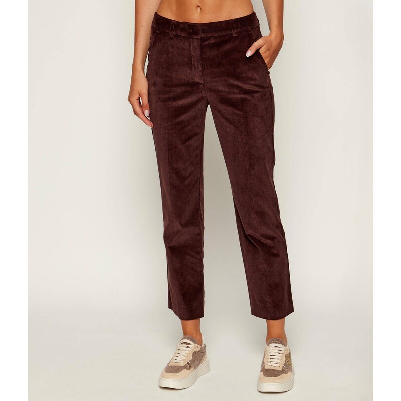 Weekend MaxMara Kalhoty MARRUCA | Slim Fit | manšestr 107835807