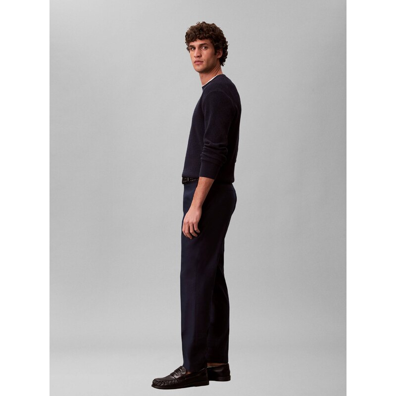 Calvin Klein Lněné kalhoty | Slim Fit