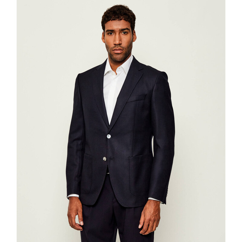 BOSS BLACK Vlněná sako H-Hutson-2PP-253 | Slim Fit