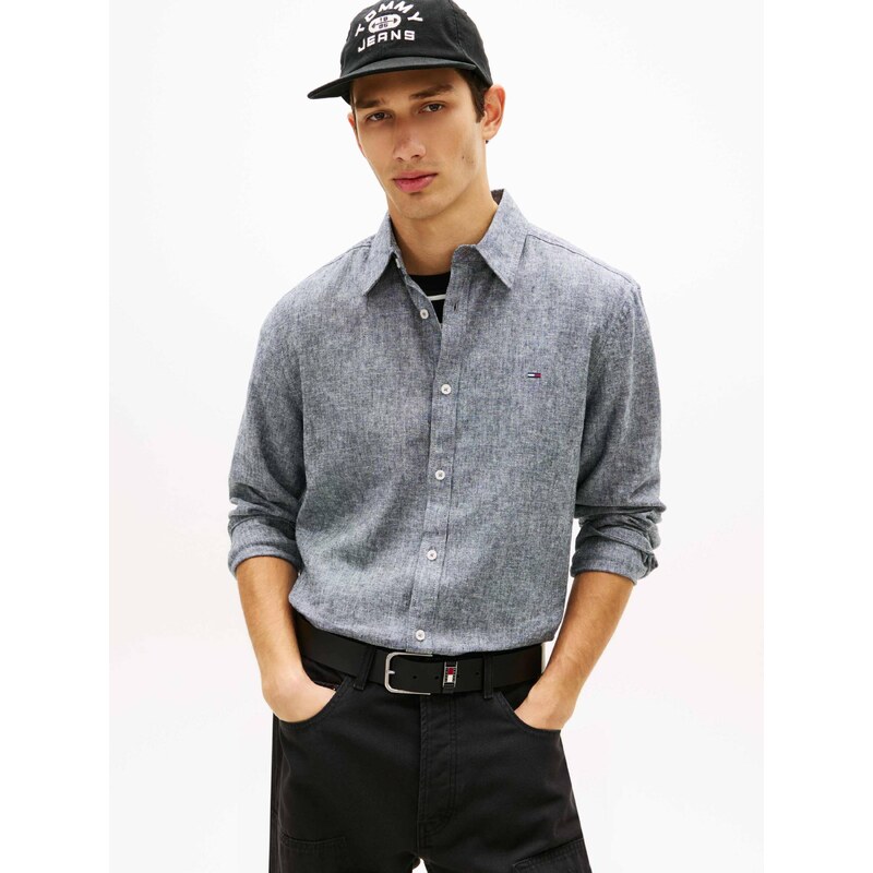 Tommy Jeans Lněná košile | regular fit