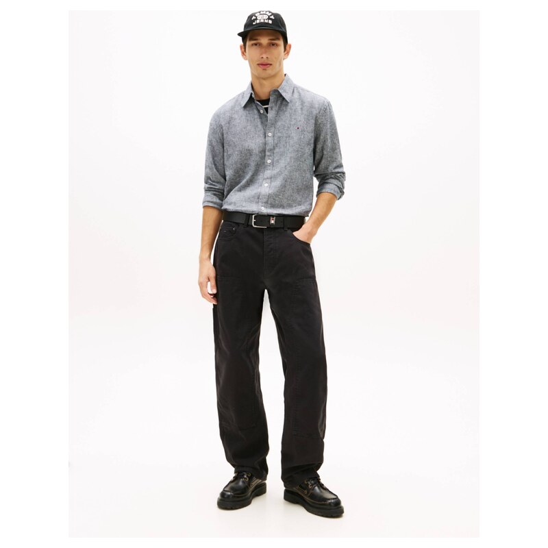 Tommy Jeans Lněná košile | regular fit