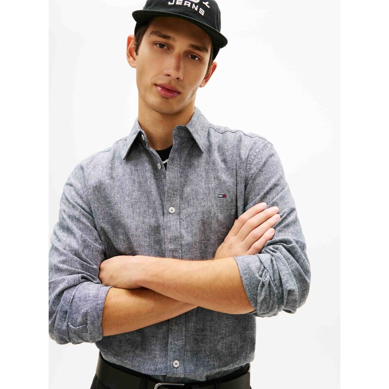 Tommy Jeans Lněná košile | regular fit