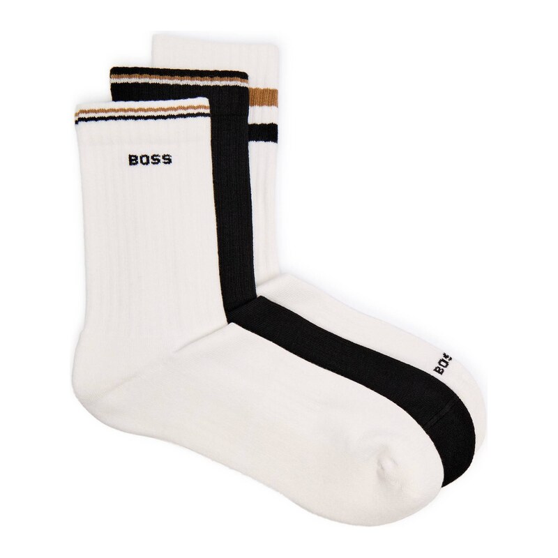 BOSS BLACK Ponožky 3-pack QS Rib Iconic VB