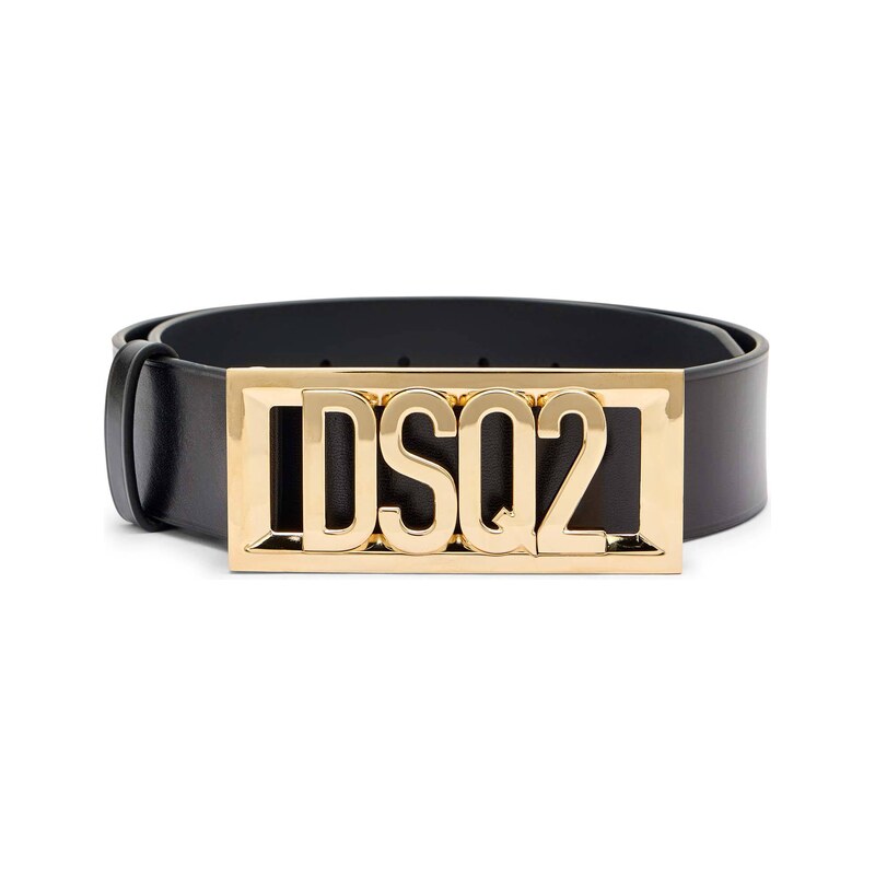 Dsquared2 Kůžoný opasek Plaque