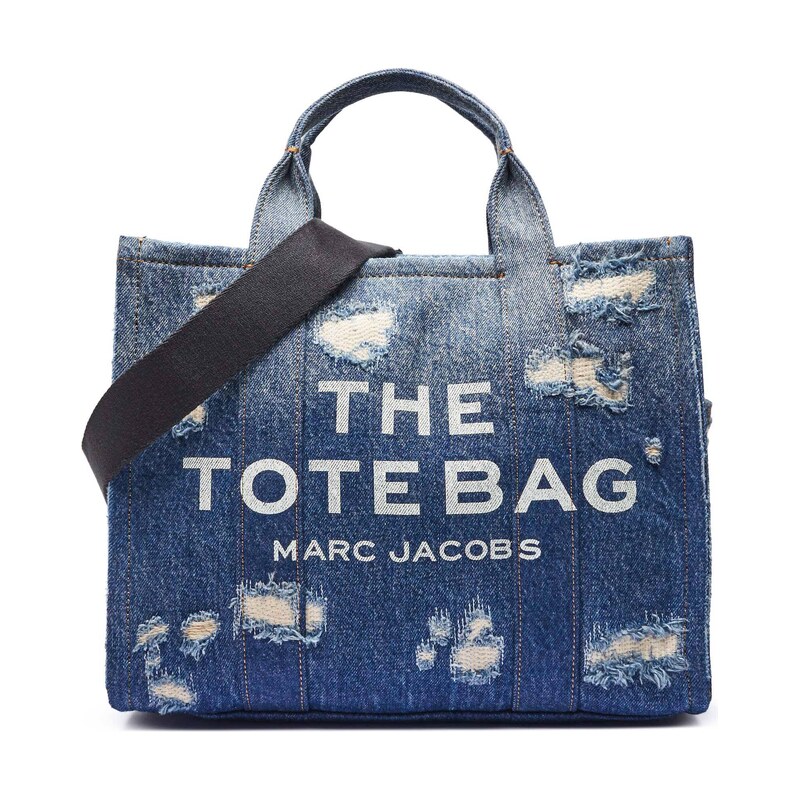 Marc Jacobs Džínová kabelka shopper The Rip and Repair Denim Medium 107648241