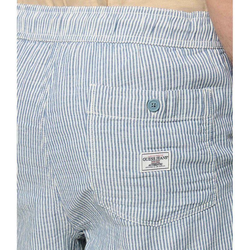 Guess Jeans Šortky | regular fit přidáním lnu