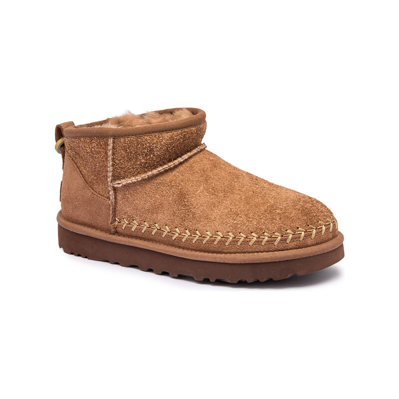 UGG Sněhule W CLASSIC ULTRA MINI BIARRITZ | semiš