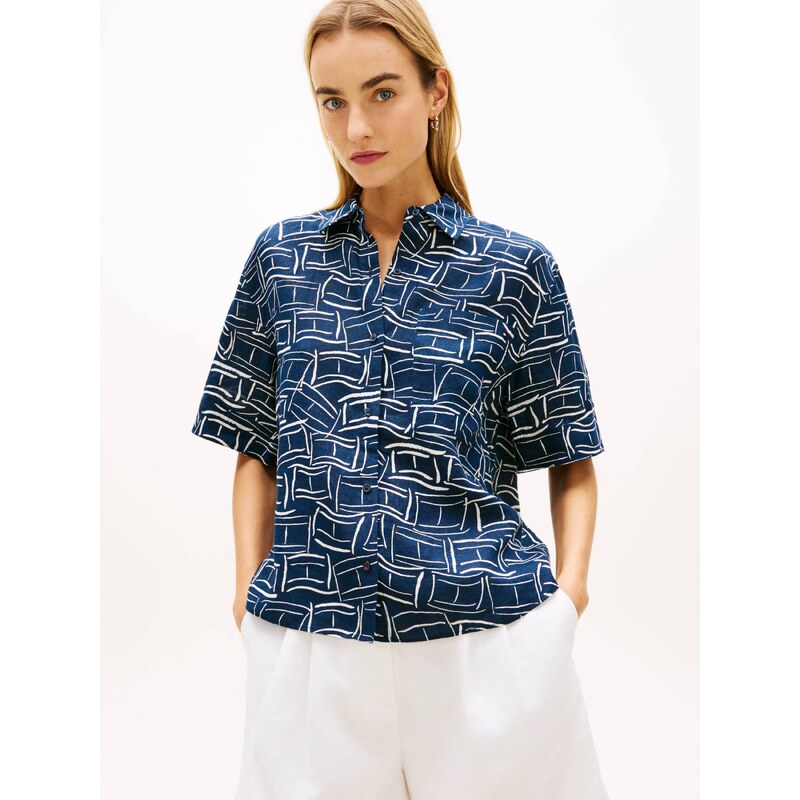 Tommy Hilfiger Lněná košile | Loose fit