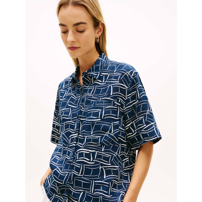 Tommy Hilfiger Lněná košile | Loose fit