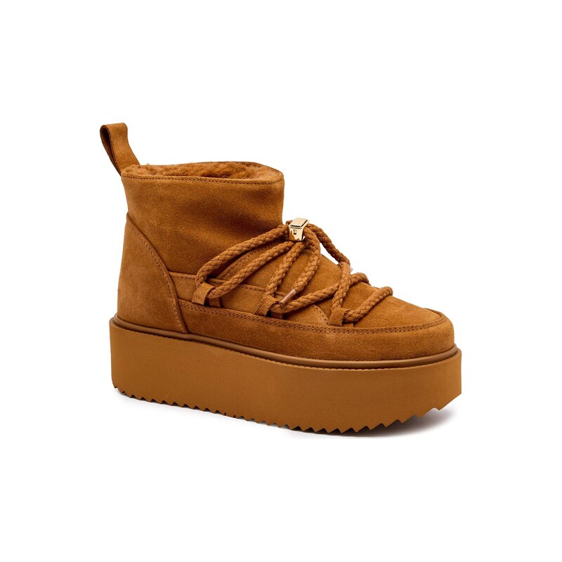 INUIKII Sněhule CLASSIC LOW PLATFORM | semiš 111018390