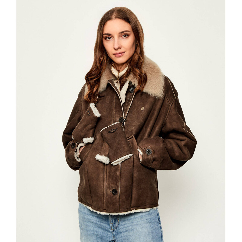 Aeronautica Militare Kůžoný kožich | Regular Fit 107552359