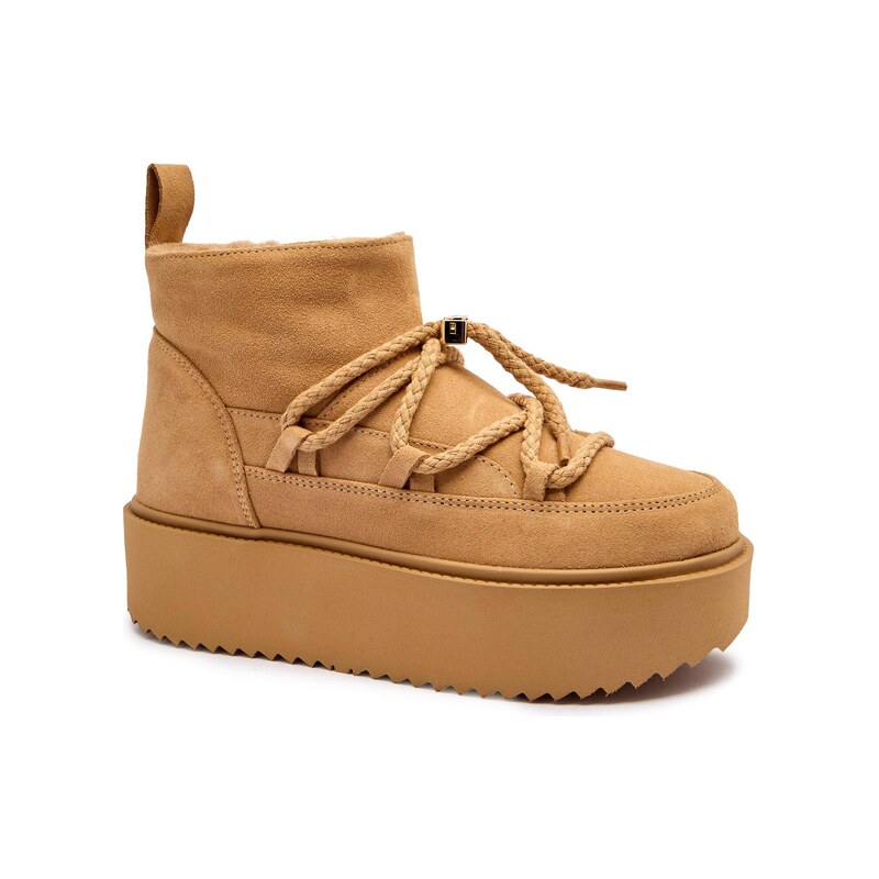 INUIKII Sněhule CLASSIC LOW PLATFORM | semiš 107537684
