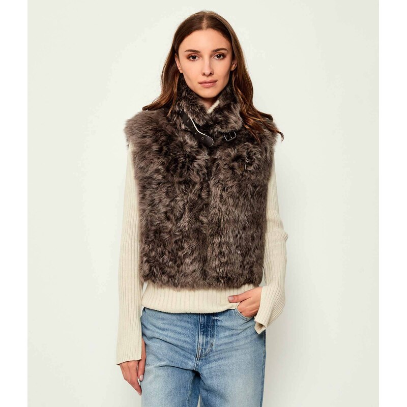 Aeronautica Militare Kůžoná vesta | Cropped Fit 107547862