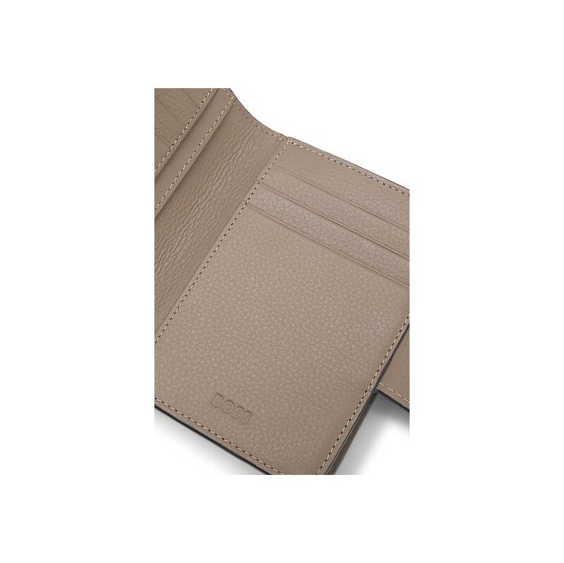 BOSS Leather wallet with logo lettering 115645859