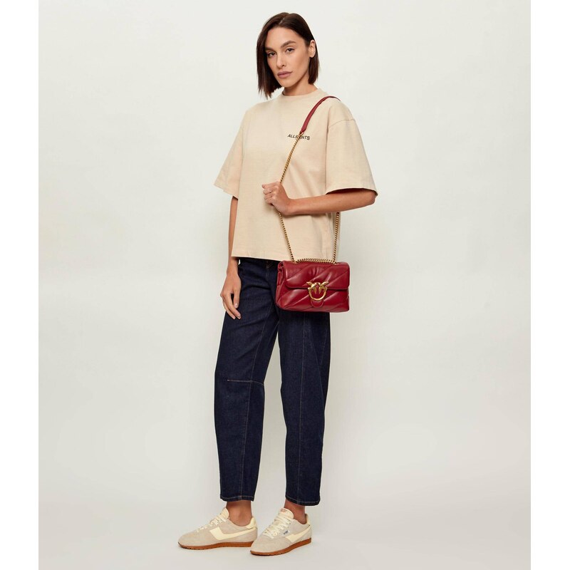 Pinko Kožená kabelka na rameno LOVE PUFF MINI