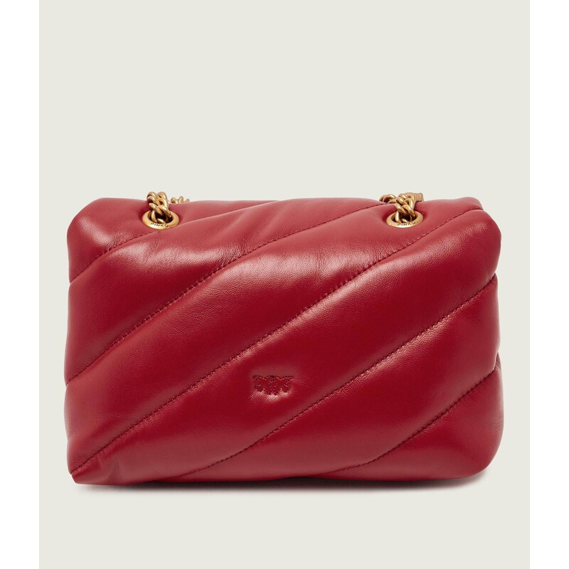 Pinko Kožená kabelka na rameno LOVE PUFF MINI