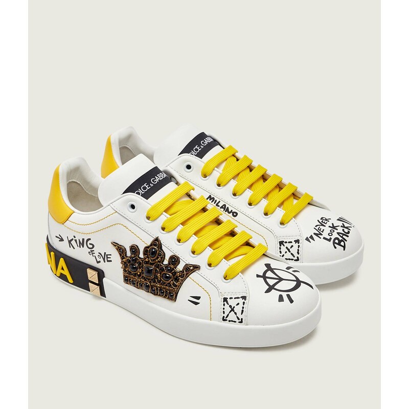 Dolce & Gabbana Kožené tenisky Portofino
