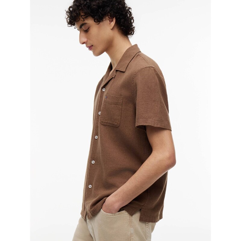 Tommy Jeans Lněná košile | regular fit