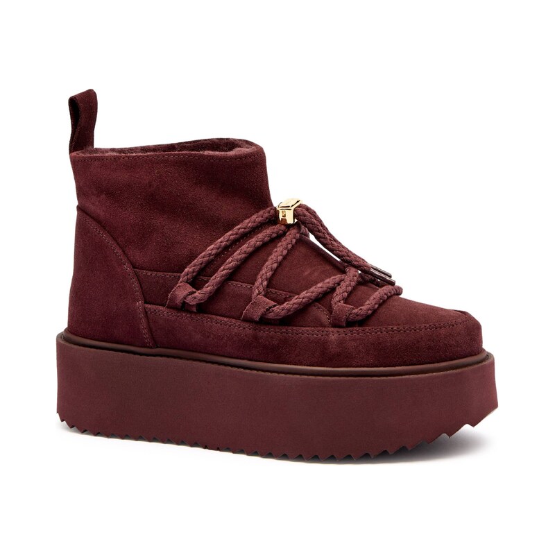 INUIKII Sněhule CLASSIC LOW PLATFORM | semiš 107375569