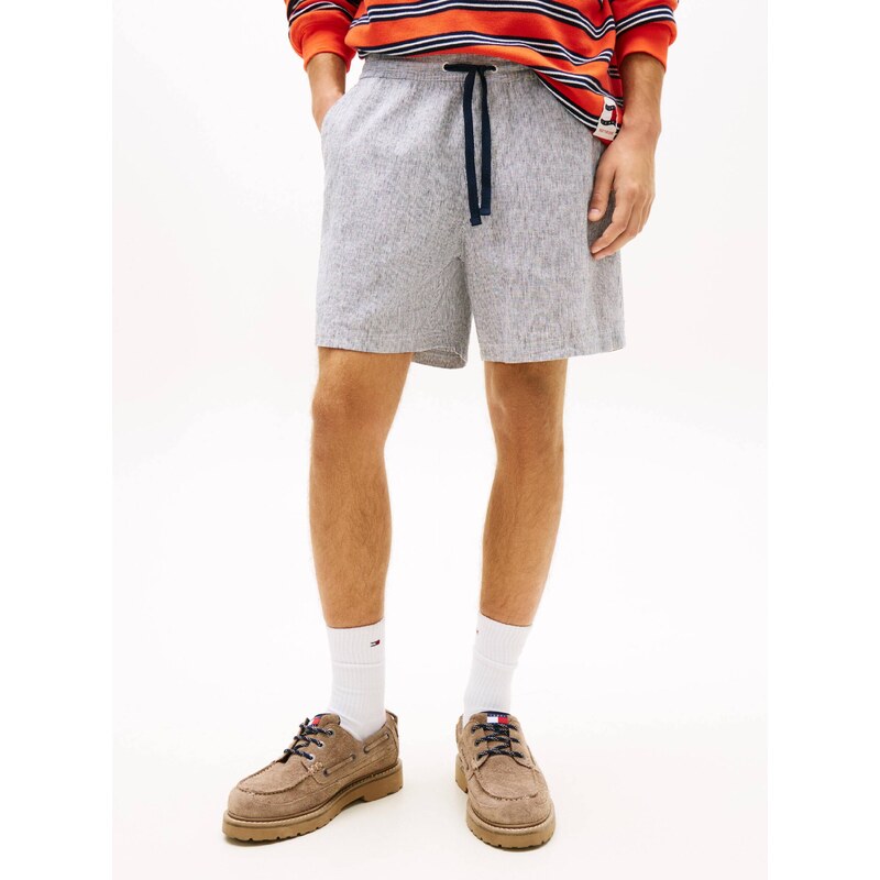 Tommy Jeans Lněné šortky | Relaxed fit