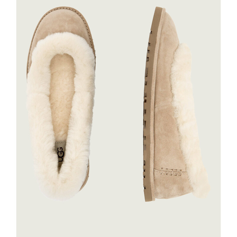 UGG Baleríny ZORA | shearling | semiš | s přídavkem vlny