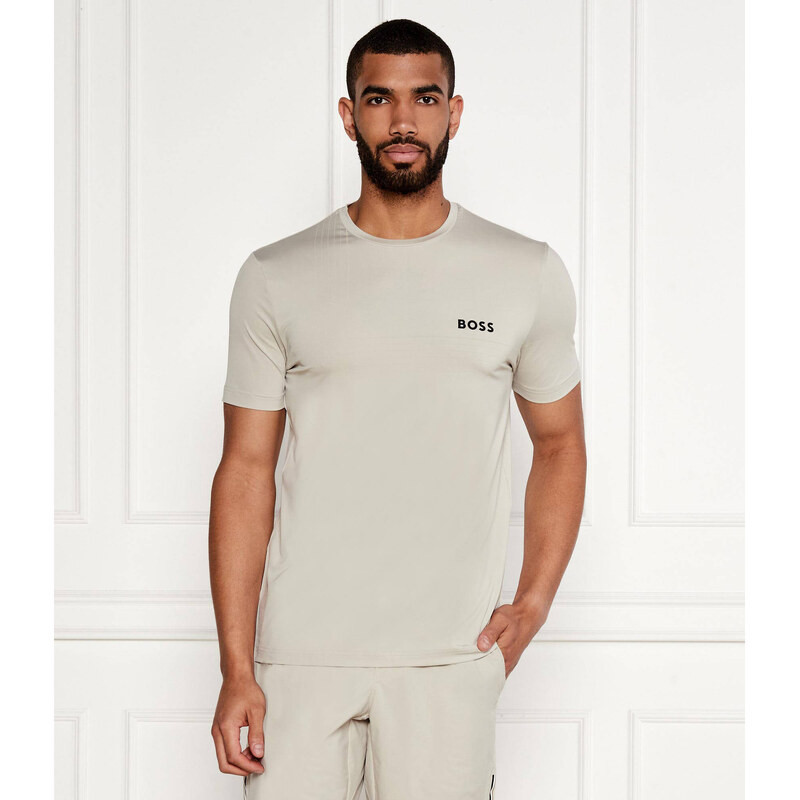 BOSS GREEN Tričko Check TOC | Slim Fit | stretch