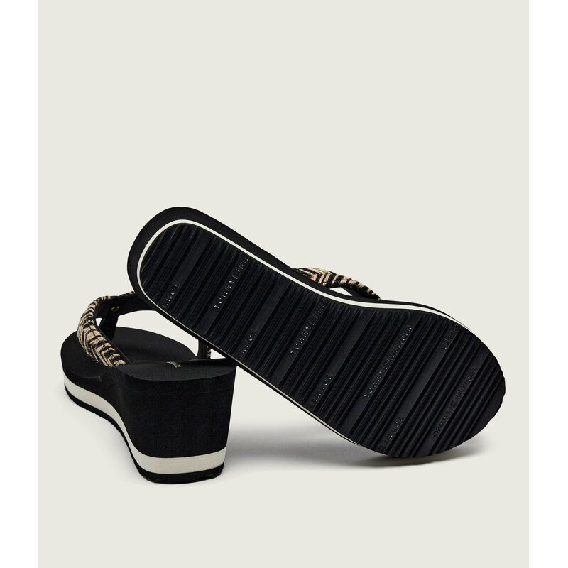 Tommy Hilfiger Žabky SUMMER přidáním lnu
