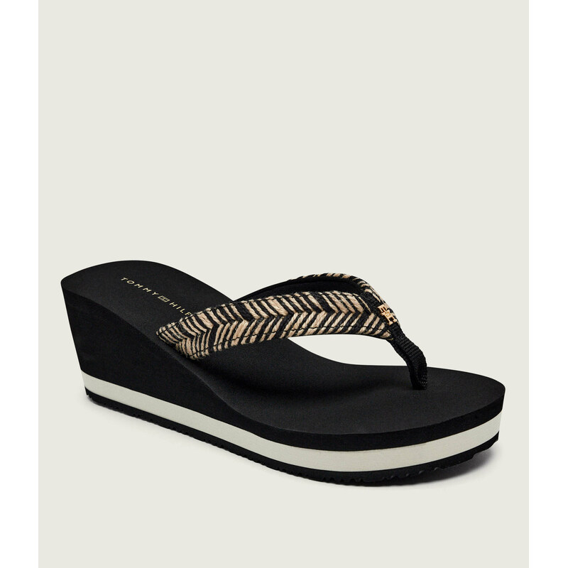 Tommy Hilfiger Žabky SUMMER přidáním lnu