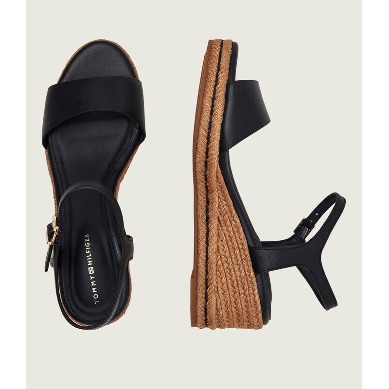 Tommy Hilfiger Kožené boty na klínku
