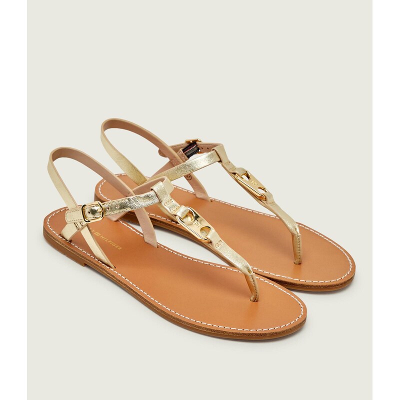 Tommy Hilfiger Kožené sandály