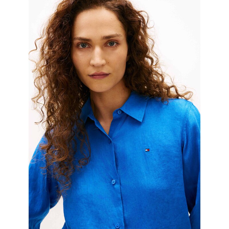 Tommy Hilfiger Lněná košile | Relaxed fit