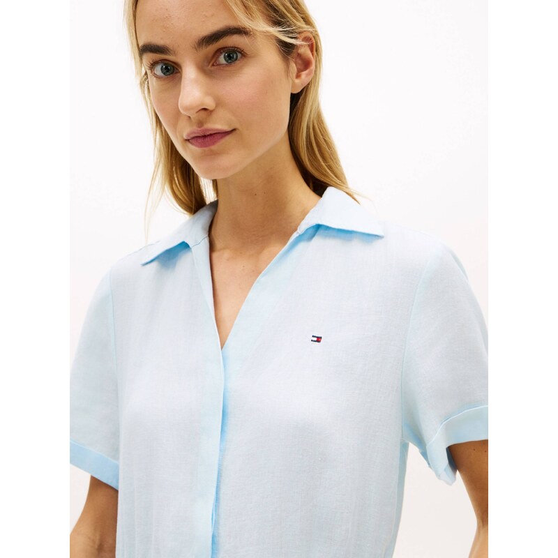 Tommy Hilfiger Lněná šaty