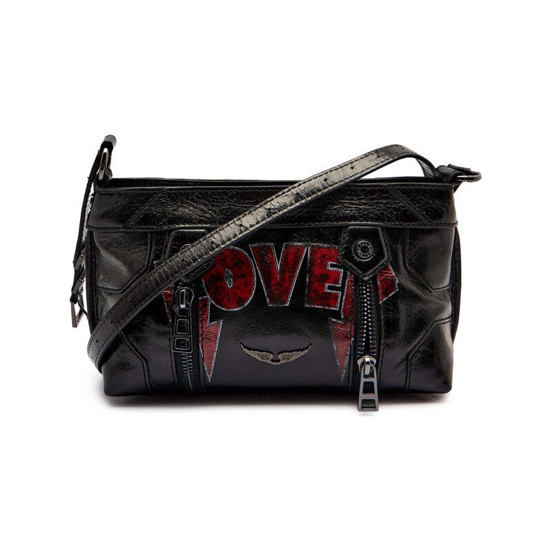 Zadig&Voltaire Kůžoná crossbody kabelka SUNNY MOOD PUNK
