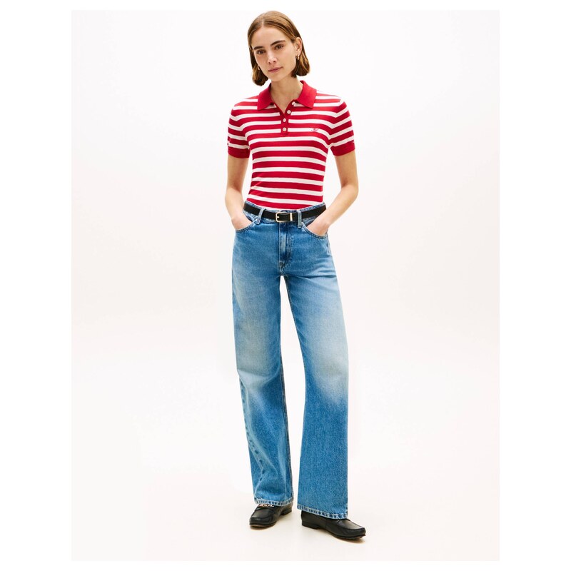 Tommy Hilfiger Polokošile | Slim Fit |s příměsí hedvábí