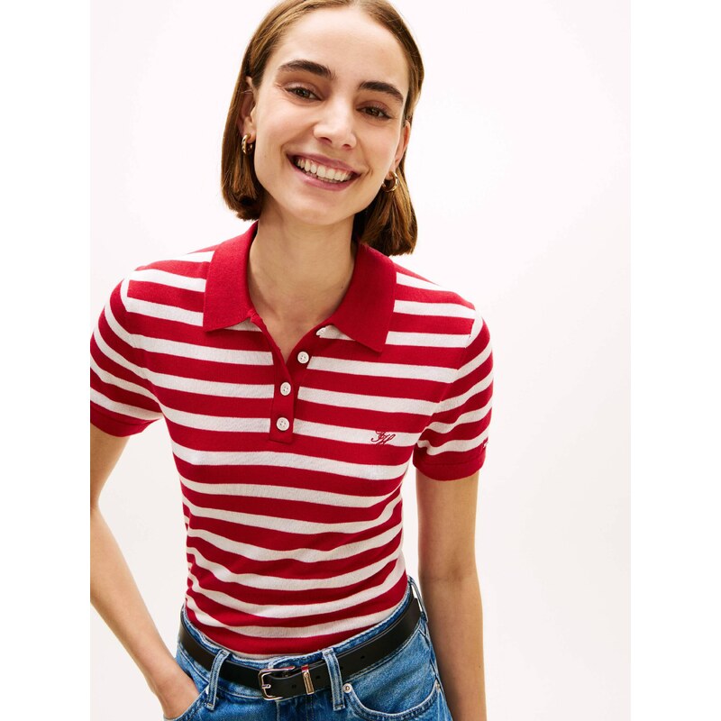 Tommy Hilfiger Polokošile | Slim Fit |s příměsí hedvábí
