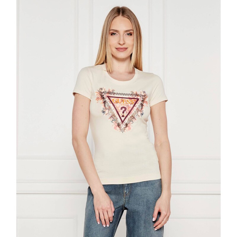 GUESS Tričko FLOWERS | Regular Fit