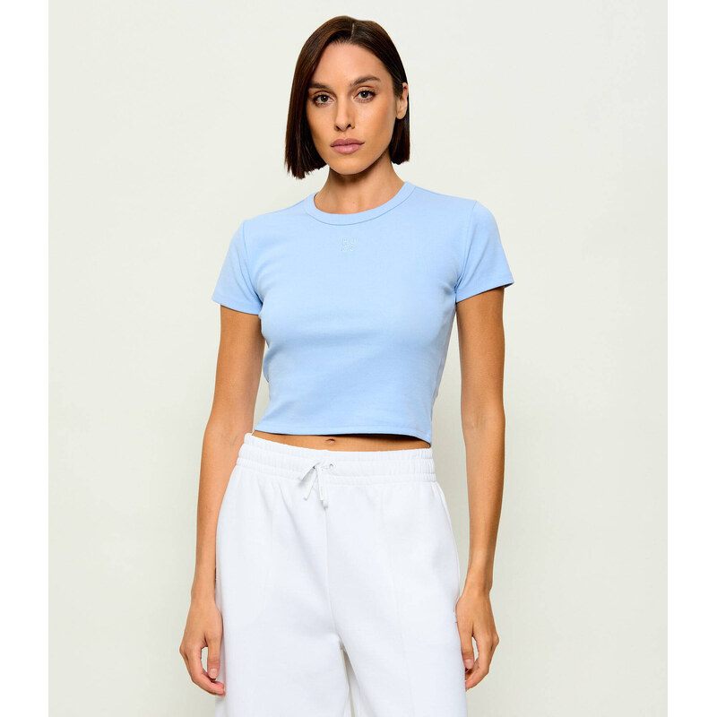 HUGO Tričko Delanor | Cropped Fit