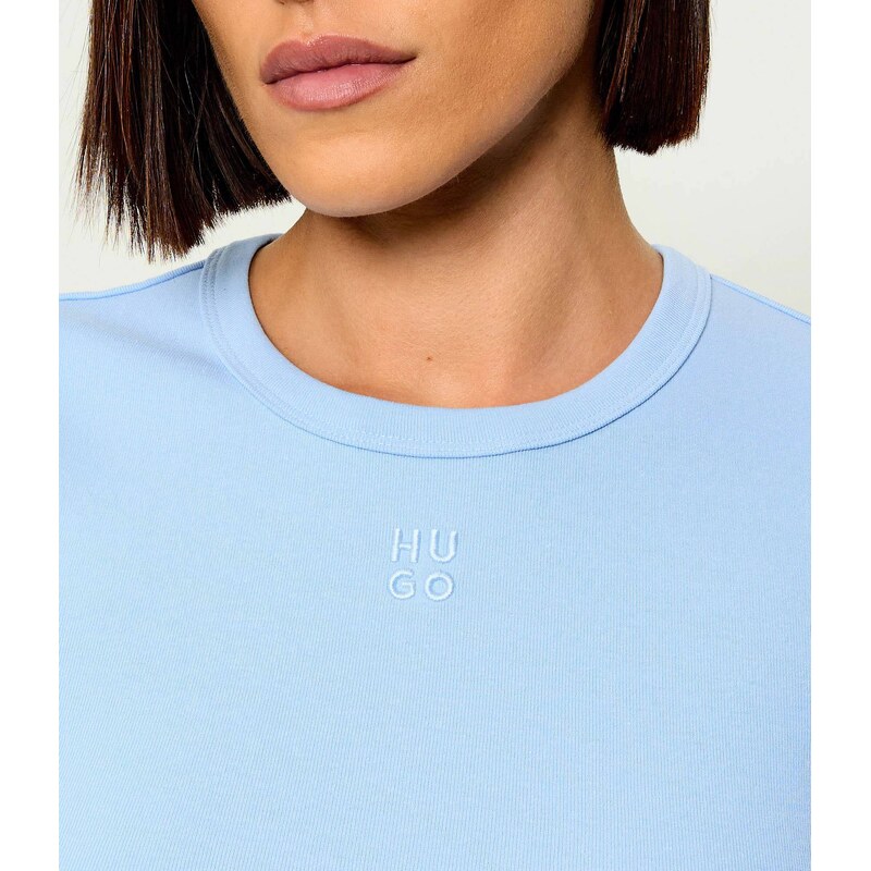 HUGO Tričko Delanor | Cropped Fit
