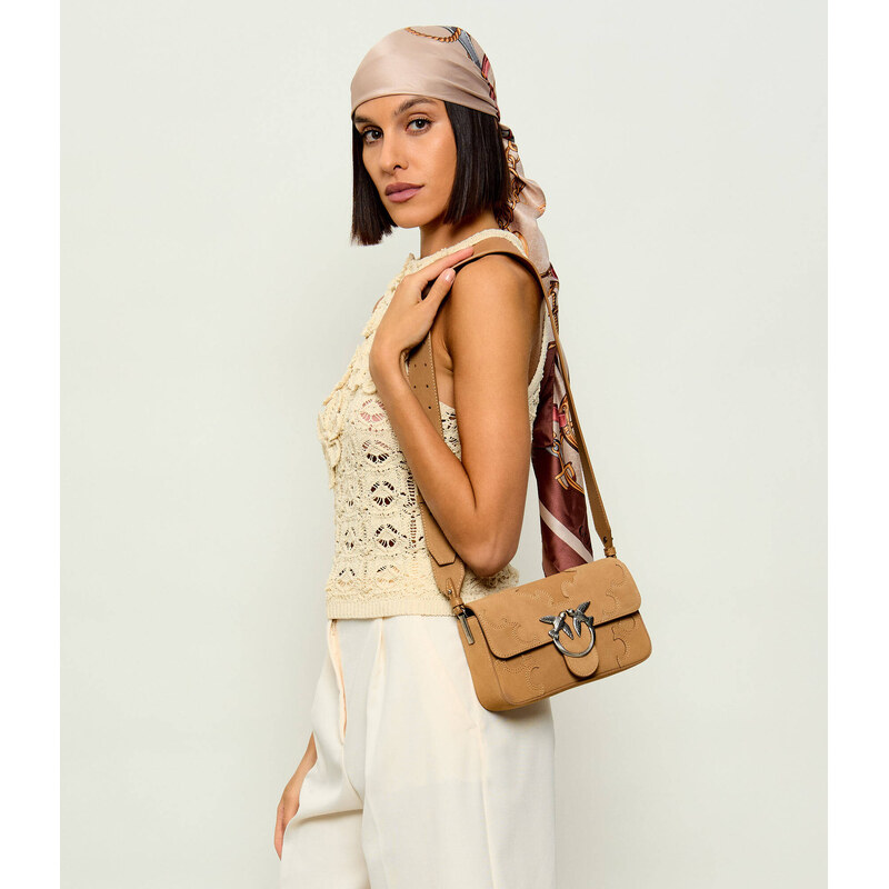 Pinko Kabelka na rameno LOVE ONE SLOUCHY MINI | semiš